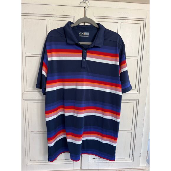 Callaway size XL striped polo shirt golf - Picture 1 of 4